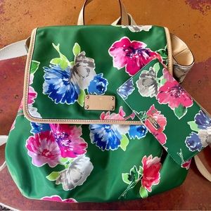 Kate Spade floral backpack and matching wallet